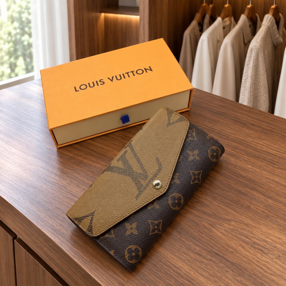 Louis Vuitton Sarah Wallet in Monogram Canvas - Picture 4 of 6